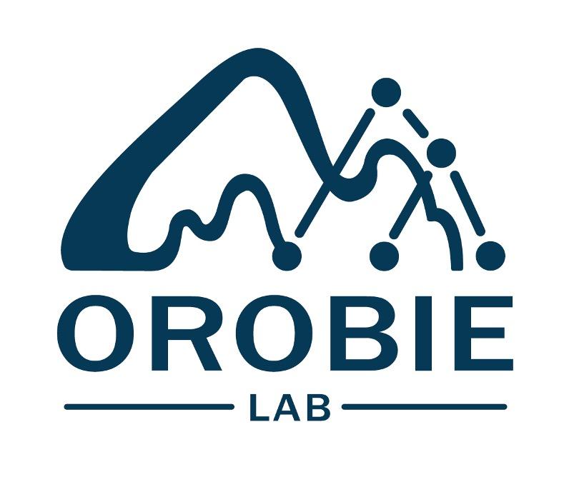 Immagine stilizzata di montagne con la scritta OROBIE LAB